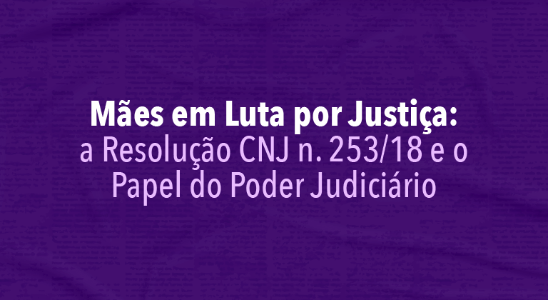 Banner do evento Mães em Luta por Justiça