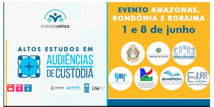 Banner do evento regional dos estados do Amazonas, Rondônia e Roraima.