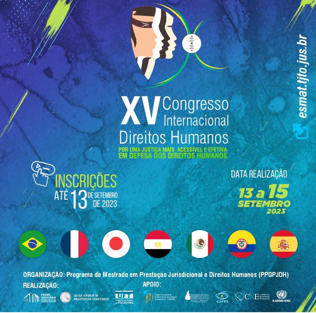 card de apresentação do congresso com as datas, organização e apoio