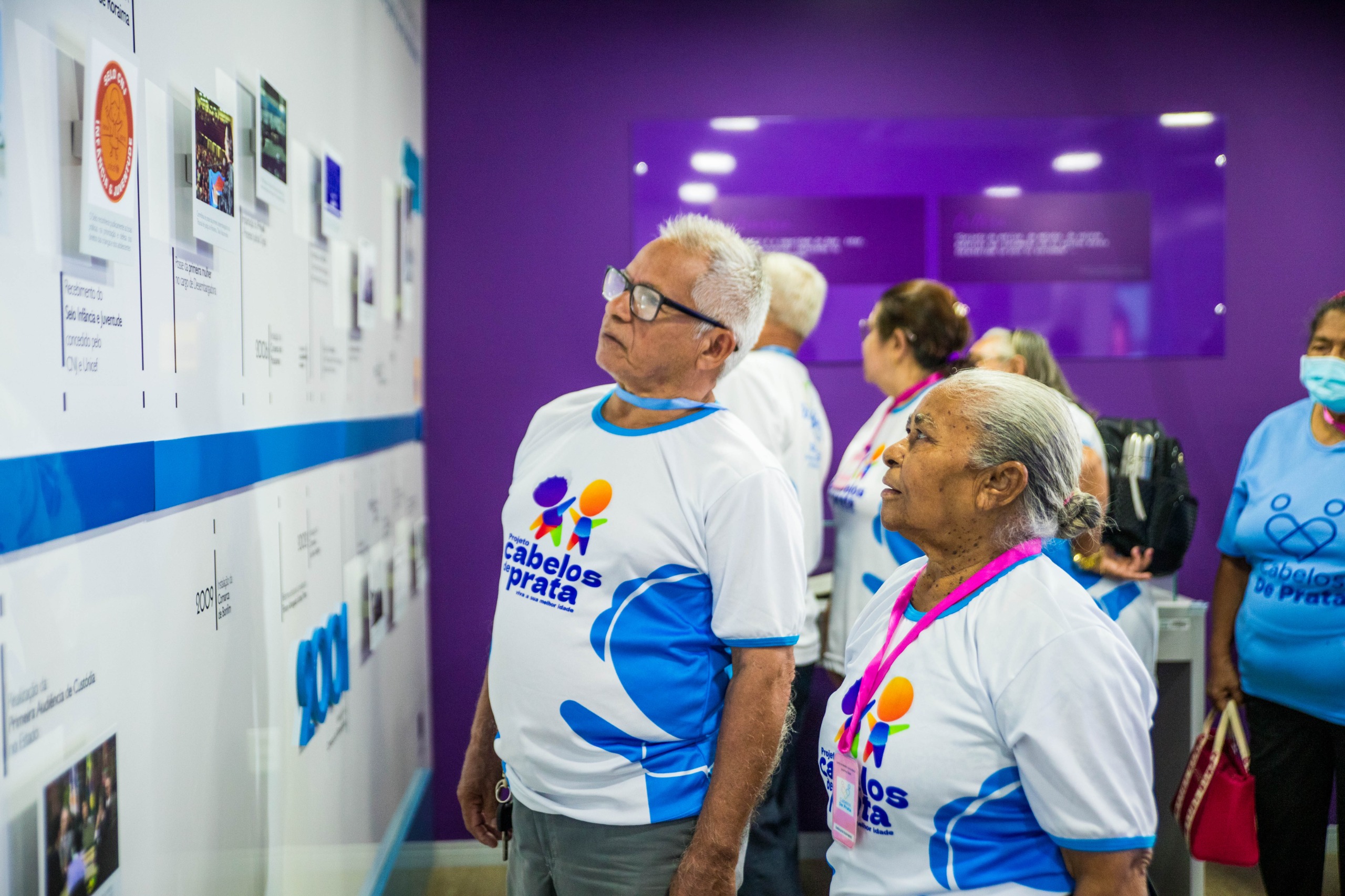 Grupo Cabelos de Prata  visita Centro de Memória e Cultura do TJRR