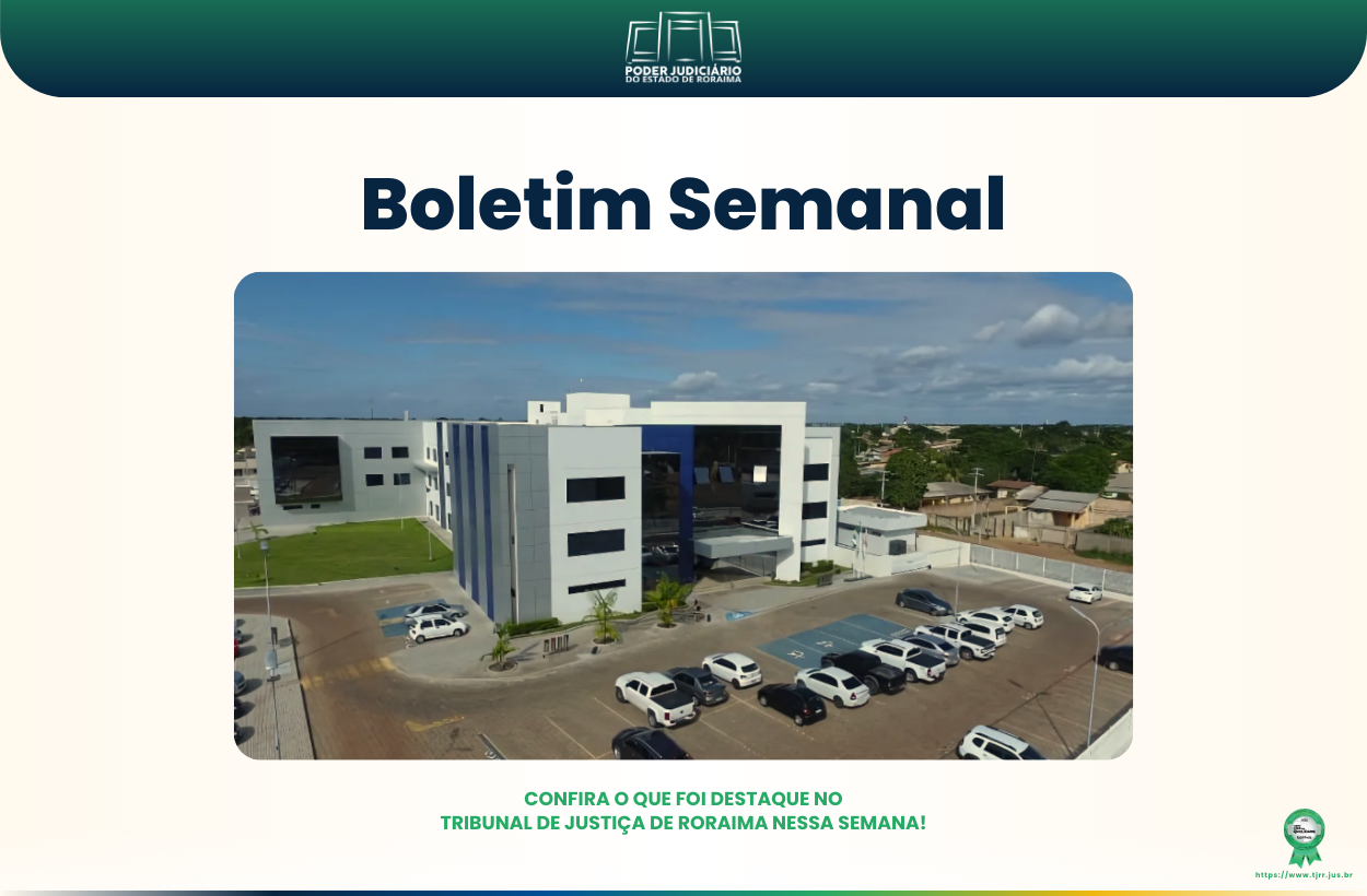 Confira o nosso Boletim Semanal - 26/05 - 30/05 