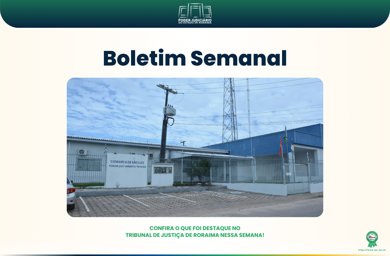 Confira o nosso Boletim Semanal - 12/05 a 16/15