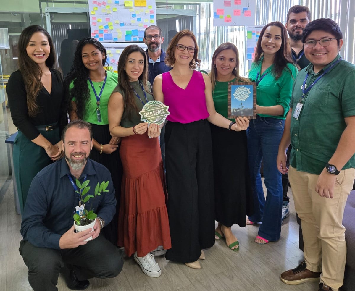 Imagem colorida da unidade vencedora com o selo Imagem colorida da unidade vencedora com o selo