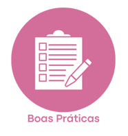 Ícone Boas Práticas na cor rosa
