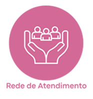 Ícone Rede de Atendimento na cor rosa