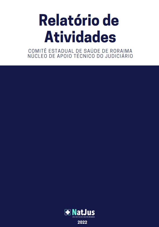 Capa Relatório de Atividades 2022