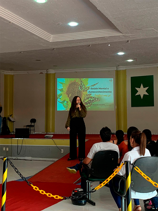 Palestra de Acolhimento na Abertura da Jornada Pedagógica 2023, com o tema: Saúde Mental e Autoconhecimento
