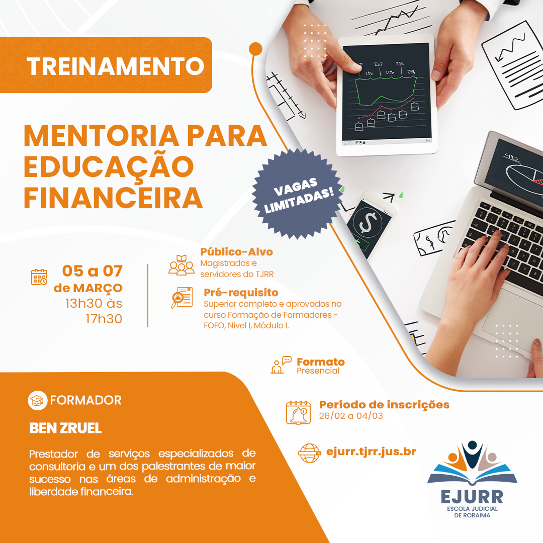 post de divulgação do treinamento de educação financeira 