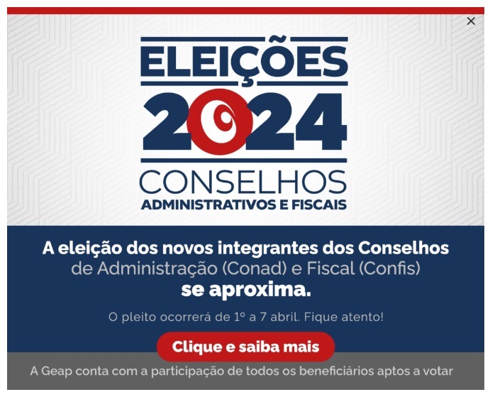 CARD DE ELEIÇÕES GEAP 2024